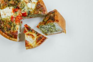 Quiche se špenátem a sýrem